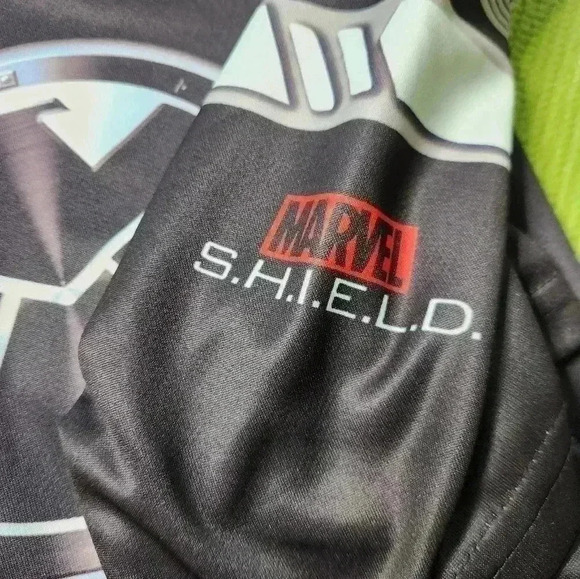 NWT Cool Max Marvel Agent of S.H.I.E.L.D. Compression Workout Shirt black sz XXL - Picture 3 of 7